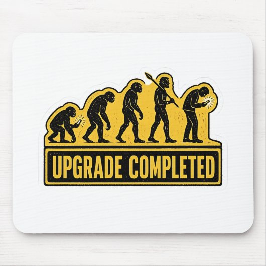 Upgrade abgeschlossen lustige Evolution Mousepad (Vorne)
