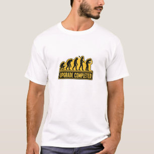 Upgrade abgeschlossen lustige Evolution T-Shirt