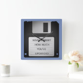 Upgrade-Angebot für motivierend Diskettenlaufwerke Quadratische Wanduhr (Zuhause)