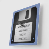 Upgrade-Angebot für motivierend Diskettenlaufwerke Quadratische Wanduhr (Winkel)