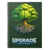 Upgrade Your Mind Design Notizblock (Vorderseite)