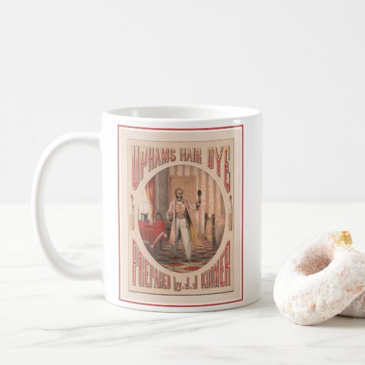 Uphams Haarfarbe, circa 1864 Kaffeetasse (Mit Donut)