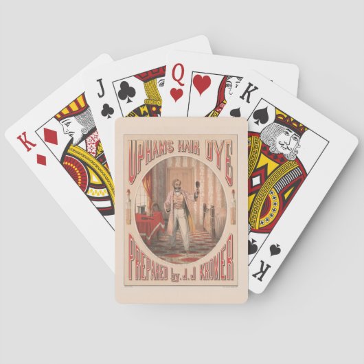 Uphams Haarfarbe, circa 1864 Spielkarten (Rückseite)