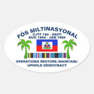 Uphold Democracy - White Ovaler Aufkleber