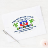 Uphold Democracy - White Ovaler Aufkleber (Umschlag)