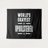 Upholsterer Job Title Gift Wandteppich (Vorderseite (Horizontal))