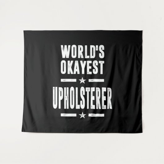 Upholsterer Job Title Gift Wandteppich (Vorderseite (Horizontal))