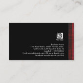 Upholsterer Trade Skill Aquamarin Grunge Services Visitenkarte (Rückseite)