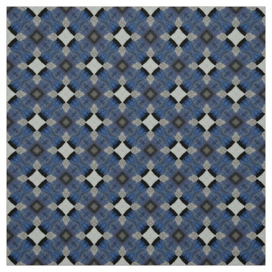 Upholsterie-Stoffe aus blau-grauem Kachel Stoff (Muster)
