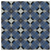 Upholsterie-Stoffe aus blau-grauem Kachel Stoff (Nahaufnahme)