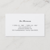 Upholsterkarte Visitenkarte (Rückseite)
