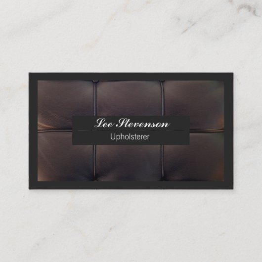 Upholsterkarte Visitenkarte (Vorderseite)