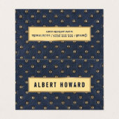 Upholstertes Leder Visitenkarten (Außenseite Aufgefaltet)