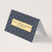 Upholstertes Leder Visitenkarten (Rückseite)