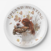 Upland Game Bird Junting Pappteller (Vorderseite)