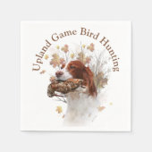 Upland Game Bird Junting Serviette (Vorderseite)