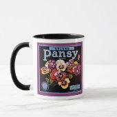 Upland Pansy Vintag Crate Label Tasse (Links)
