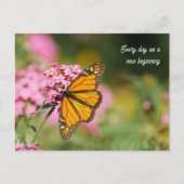 Uplifting and Inspiratational monarch Butterfly Postkarte (Vorderseite)