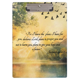 Uplifting Bible Verses Serene Nature Scenes Klemmbrett