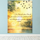 Uplifting Bible Verses Serene Nature Scenes Leinwanddruck (Insitu (Holzboden))