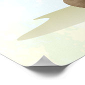 Uplifting Giraffe nursery wall poster Stand tall (Ecke)