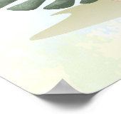 Uplifting  Lion nursery wall poster Be brave (Ecke)