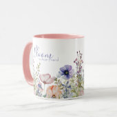 Uplifting Wildflower Bloom – Inspiring Friend Gift Tasse (Vorderseite Links)