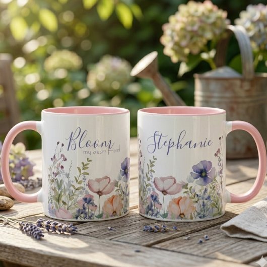 Uplifting Wildflower Bloom – Inspiring Friend Gift Tasse