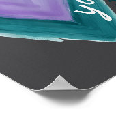 Uplifting you Suicide Prevention Heart Design Poster (Ecke)