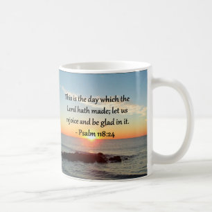 UPLIZIERUNG VON PSALM 118:24 SONNENRISE-FOTO-DESIG KAFFEETASSE