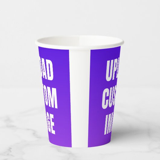 Upload 2 Custom Image - Add Your Own To Print On A Pappbecher (Links)