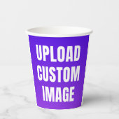 Upload 2 Custom Image - Add Your Own To Print On A Pappbecher (Vorderseite)