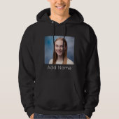 Upload Bild Benutzerdefiniert Foto und Name Person Hoodie (Vorderseite)