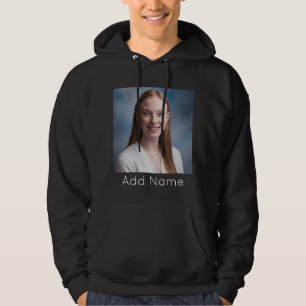Upload Bild Benutzerdefiniert Foto und Name Person Hoodie