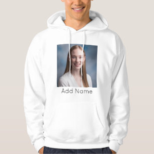 Upload Bild Benutzerdefiniert Foto und Name Person Hoodie