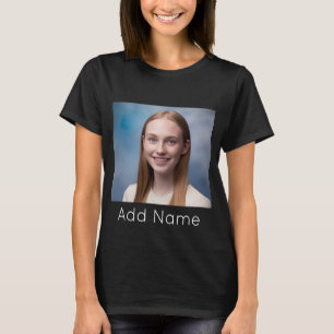 Upload Bild Benutzerdefiniert Foto und Name Person T-Shirt