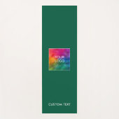 Upload Business Logo Custom Text Name Template Yogamatte (Vorderseite)