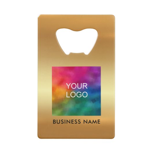 Upload Company Logo Custom QR Code Gold Geldbeutel Flaschenöffner (Vorderseite)