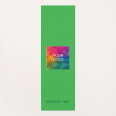 Upload Company Logo Custom Text Monogram Template Yogamatte (Vorderseite)