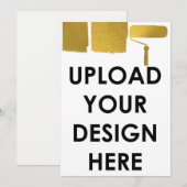 Upload Custom 5x7" Blank Promotional Business Einladung (Vorne/Hinten)