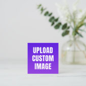 Upload Custom Image - Add Your Own To Print On A Begleitkarte (Stehend Vorderseite)