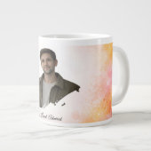 Upload His Photo- Personalized Custom Gift for Him Jumbo-Tasse (Vorderseite Rechts)