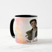 Upload His Photo- Personalized Custom Gift for Him Tasse (Vorderseite Links)