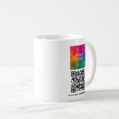 Upload Logo Sleek Template Scannable QR Code Kaffeetasse (VorderseiteRechts)