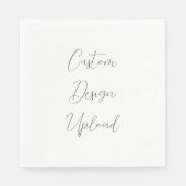 Upload von Papier Napkin-benutzerdefinierten Desig Serviette (Vorderseite)