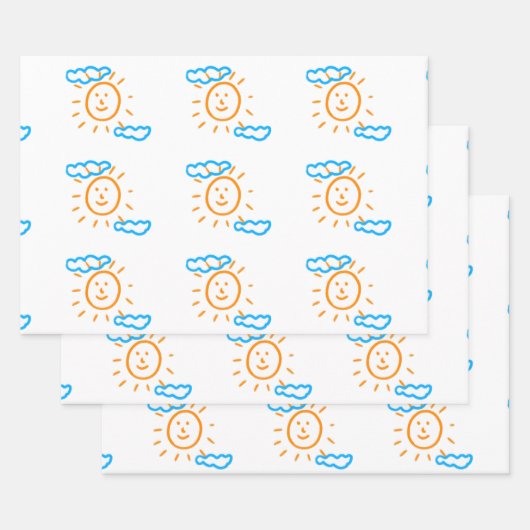 Upload Youar Art Zeichn Kids Artwork zu Geschenkpapier Set (Set)