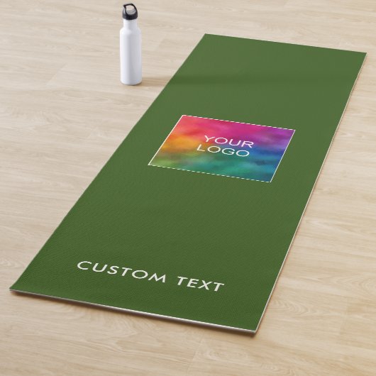 Upload Your Business Logo Custom Text Template Yogamatte (Beispiel)
