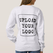 Upload Your Company Logo Custom Business Crewneck Sweatshirt (Rückseite)