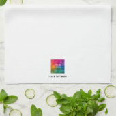 Upload Your Company Logo Custom Text Template Geschirrtuch (Gefaltet)