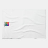 Upload Your Company Logo Custom Text Template Geschirrtuch (Horizontal)